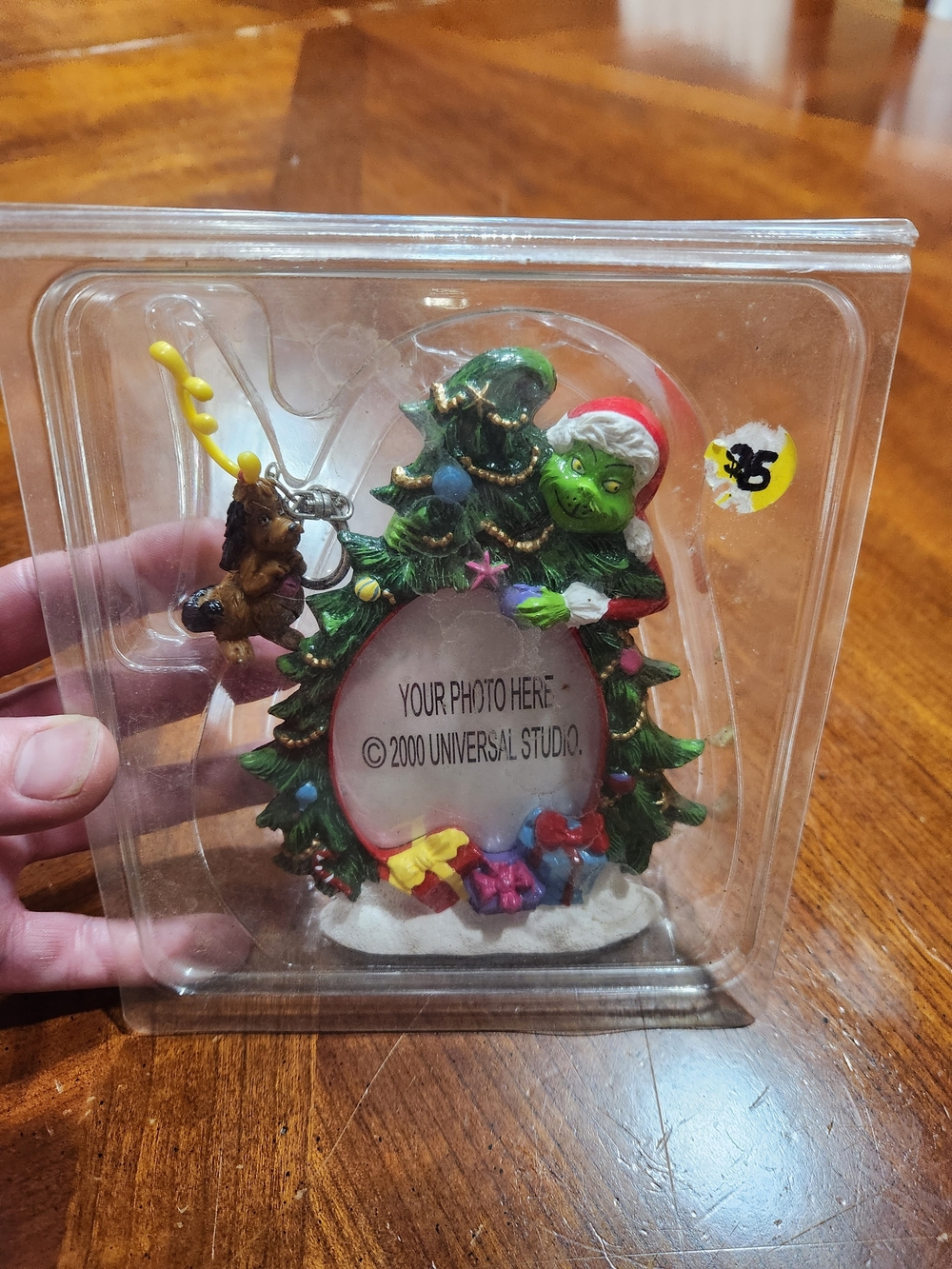 2000 The Grinch Christmas Photo Frame Ornament